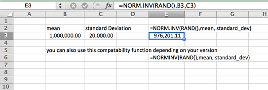 Rough Draft for Norm Calculator in Excel 