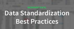 Data Standardization Best Practices