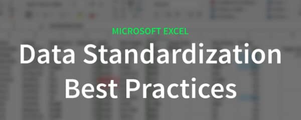 Data Standardization Best Practices