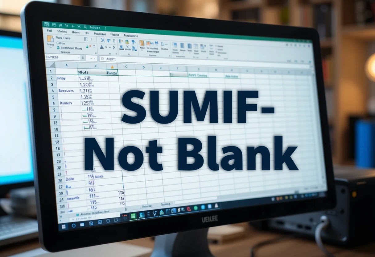 Excel SUMIF Not Blank