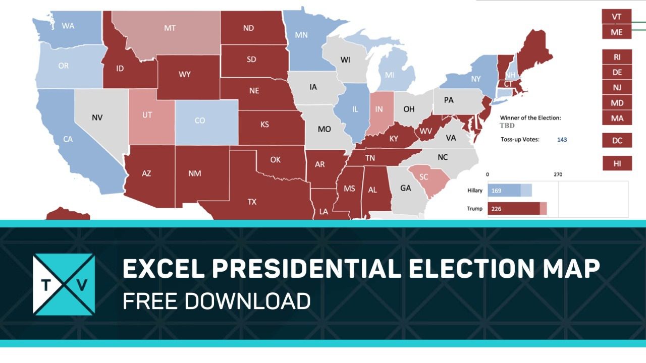 excel presidential election map